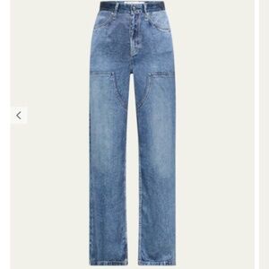 rag & bone Satin Blue Straight Leg Jeans